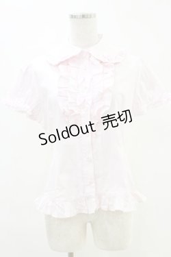 画像1: BABY,THE STARS SHINE BRIGHT / ストライプフリルブラウス Free ピンク H-25-06-14-1051-BA-BL-NS-ZH