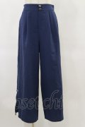 axes femme / チャイナ釦スリットパンツ Free ネイビー H-25-06-14-1055-AX-PA-NS-ZH