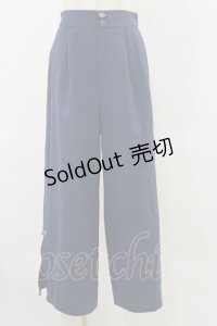 axes femme / チャイナ釦スリットパンツ Free ネイビー H-25-06-14-1055-AX-PA-NS-ZH