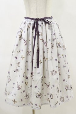 画像1: Enchantlic Enchantilly / すみれのお茶会エレガントスカート Free グレー H-25-06-14-1061-LO-SK-NS-ZH