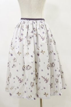 画像2: Enchantlic Enchantilly / すみれのお茶会エレガントスカート Free グレー H-25-06-14-1061-LO-SK-NS-ZH