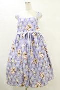 Enchantlic Enchantilly / おやすみ猫ちゃんジャンパースカート+ナイトキャップ 大きいサイズ ライラック H-25-06-14-1066-LO-OP-NS-ZH