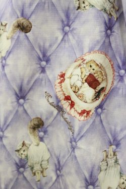 画像4: Enchantlic Enchantilly / おやすみ猫ちゃんジャンパースカート+ナイトキャップ 大きいサイズ ライラック H-25-06-14-1066-LO-OP-NS-ZH