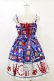 画像2: Angelic Pretty / French Cafe切替ジャンパースカート Free ブルー H-25-06-14-1071-AP-OP-NS-ZH (2)