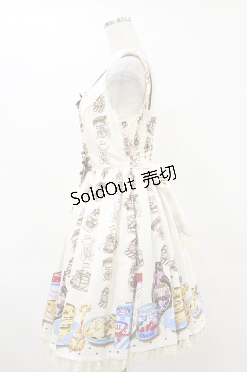 画像3: Angelic Pretty / Honey Cakeラウンドジャンパースカート Free アイボリー H-25-06-14-1072-AP-OP-NS-ZH (3)