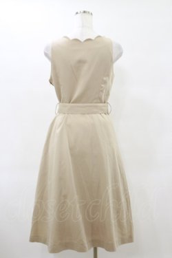 画像2: an another angelus / ベルト付きスカラップジャンスカ Free BEIGE H-25-06-14-1076-CA-OP-NS-ZH