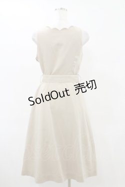 画像2: an another angelus / ベルト付きスカラップジャンスカ Free BEIGE H-25-06-14-1076-CA-OP-NS-ZH