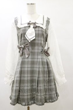 画像3: PuppetBombs / 探偵チェックワンピースセット L グレー H-25-06-14-1077-LO-OP-NS-ZH