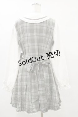 画像4: PuppetBombs / 探偵チェックワンピースセット L グレー H-25-06-14-1077-LO-OP-NS-ZH