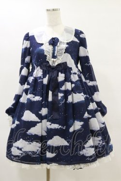 画像1: Angelic Pretty / Misty Skyワンピース Free ネイビー H-25-06-14-1079-AP-OP-NS-ZH
