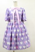 Angelic Pretty / Dolly Heartワンピース Free ラベンダー H-25-06-14-1081-AP-OP-NS-ZH