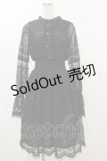 axes femme / 総レースワンピース M ブラック H-25-06-14-1083-AX-OP-NS-ZH