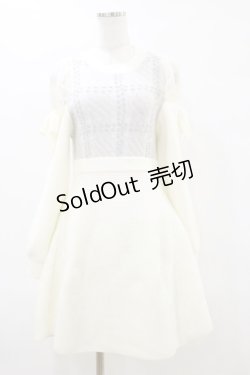 画像1: evelyn / もちふわチェックニットワンピース Free オフ H-25-06-14-1084-LO-OP-NS-ZH