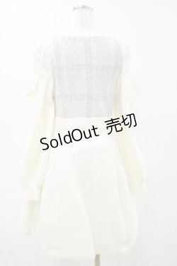 画像2: evelyn / もちふわチェックニットワンピース Free オフ H-25-06-14-1084-LO-OP-NS-ZH