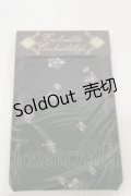 Enchantlic Enchantilly / すみれのお茶会オーバーニーソックス  ブラック H-25-06-14-1018-LO-ZA-NS-ZH