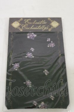 画像1: Enchantlic Enchantilly / すみれのお茶会オーバーニーソックス  ブラック H-25-06-14-1018-LO-ZA-NS-ZH