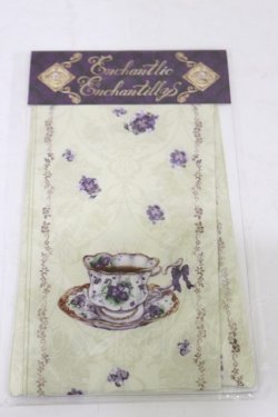 画像1: Enchantlic Enchantilly / すみれのお茶会オーバーニーソックス  生成り H-25-06-14-1019-LO-ZA-NS-ZH