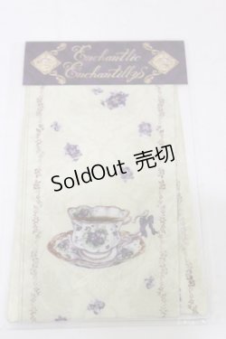 画像1: Enchantlic Enchantilly / すみれのお茶会オーバーニーソックス  生成り H-25-06-14-1019-LO-ZA-NS-ZH