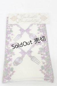 Enchantlic Enchantilly / すみれの花園オーバーニーソックス  生成り H-25-06-14-1020-LO-ZA-NS-ZH