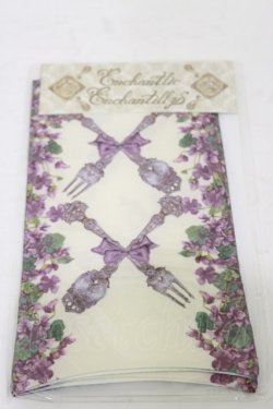画像1: Enchantlic Enchantilly / すみれの花園オーバーニーソックス  生成り H-25-06-14-1020-LO-ZA-NS-ZH