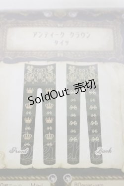 画像2: Enchantlic Enchantilly / アンティーククラウンタイツ  ブラック H-25-06-14-1021-LO-ZA-NS-ZH