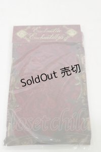 Enchantlic Enchantilly / Queen Cat〜秘密の書斎〜タイツ  レッド H-25-06-14-1026-LO-ZA-NS-ZH