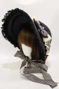 Enchantlic Enchantilly / 麦わらボンネット  ブラック H-25-06-14-1029-LO-AC-NS-ZH