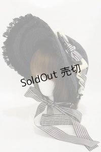 Enchantlic Enchantilly / 麦わらボンネット  ブラック H-25-06-14-1029-LO-AC-NS-ZH