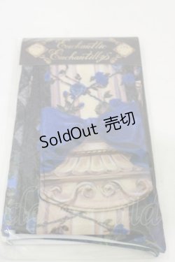 画像1: Enchantlic Enchantilly / エンタシスローズタイツ  黒??青薔薇 H-25-06-14-1004-LO-ZA-NS-ZH