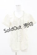 axes femme / ストライプブラウス M 生成り H-25-06-14-1046-AX-BL-NS-ZH