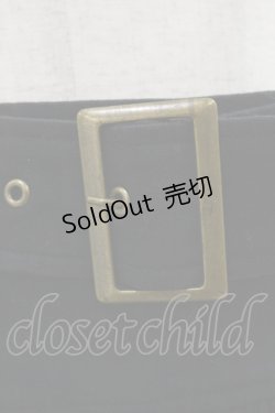 画像3: PEACE NOW / ローズワッペンベルト付スカート  ブラック H-25-06-15-041-PU-SK-KB-ZH