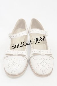 Jane Marple / トゥリボンのメリージェーンシューズ S オフホワイト H-25-06-15-004-JM-SH-KB-ZH