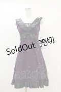 h.Jelly HONEY / ハートバタフライリボンワンピース  パープル×ブラック H-25-06-15-043-HN-OP-KB-ZH