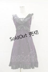 h.Jelly HONEY / ハートバタフライリボンワンピース  パープル×ブラック H-25-06-15-043-HN-OP-KB-ZH