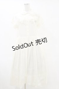 Jane Marple Dans Le Salon / ブーケエンブロイダリーワンピース M アイボリー H-25-06-15-048-JM-OP-KB-ZH