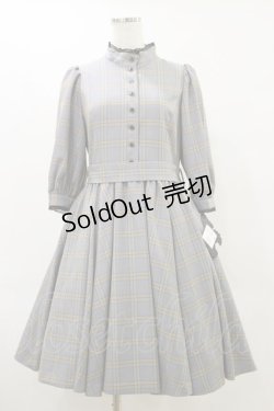 画像1: Sheglit / "Candice"チェックワンピース M ネイビー H-25-09-30-011-EL-OP-KB-ZH