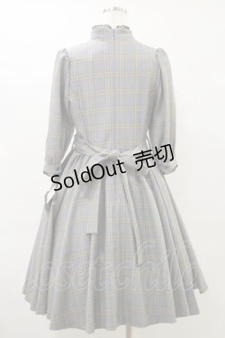 画像2: Sheglit / "Candice"チェックワンピース M ネイビー H-25-09-30-011-EL-OP-KB-ZH