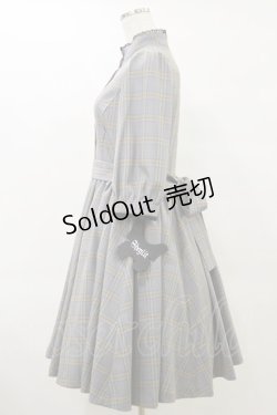 画像3: Sheglit / "Candice"チェックワンピース M ネイビー H-25-09-30-011-EL-OP-KB-ZH