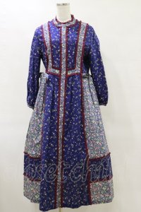Jane Marple / Demi & Birdsongアガサドレス M ネイビー×ネイビー×ワイン H-25-06-15-053-JM-OP-KB-ZH