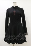PUNK RAVE / Demonika Long Sleeve Dress M-L ブラック H-25-06-15-056-PU-OP-KB-ZH