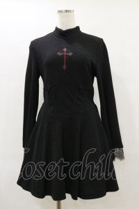 PUNK RAVE / Demonika Long Sleeve Dress M-L ブラック H-25-06-15-056-PU-OP-KB-ZT342