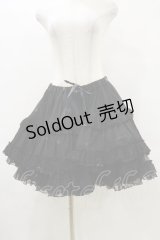 FRILL / ボリュームフリルスカート  ブラック H-25-06-15-058-HN-SK-KB-ZH