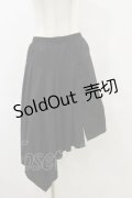 ALGONQUINS / 変形イレギュラースカート  ブラック H-25-06-15-060-AL-SK-KB-ZH