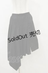 ALGONQUINS / 変形イレギュラースカート  ブラック H-25-06-15-060-AL-SK-KB-ZH