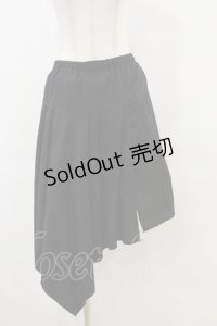 ALGONQUINS / 変形イレギュラースカート  ブラック H-25-06-15-060-AL-SK-KB-ZH