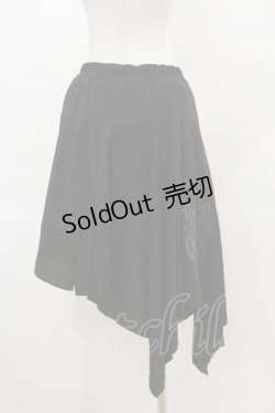 画像2: ALGONQUINS / 変形イレギュラースカート  ブラック H-25-06-15-060-AL-SK-KB-ZH