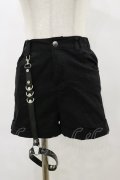 REFLEM / ガーター付ショートパンツ  ブラック H-25-06-15-062-PU-PA-KB-ZH