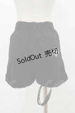画像2: REFLEM / ガーター付ショートパンツ  ブラック H-25-06-15-062-PU-PA-KB-ZH