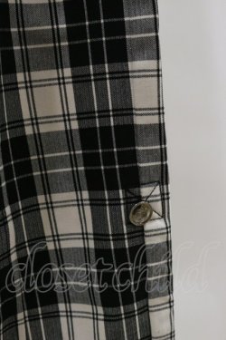 画像3: ALGONQUINS / チェックサルエルパンツ  オフ×ブラック H-25-06-15-063-AL-PA-KB-ZH
