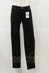 BLACK MORAL / ダメージスキニーパンツ L ブラック H-25-06-15-065-PU-PA-KB-ZH
